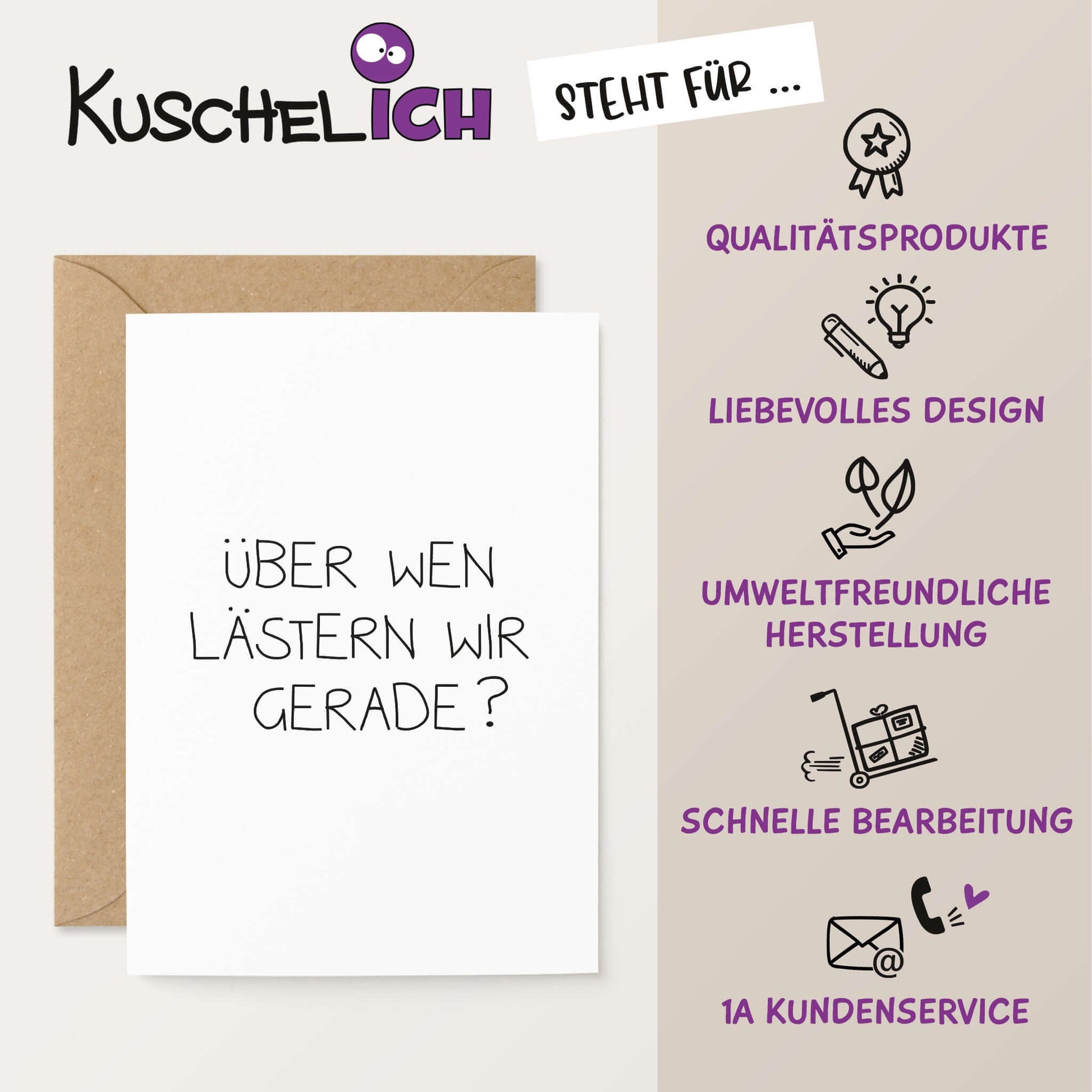 Qualität Karte Lästern PK1057
