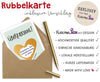 Rubbelkarte Überraschung personalisierbar mit Umschlag