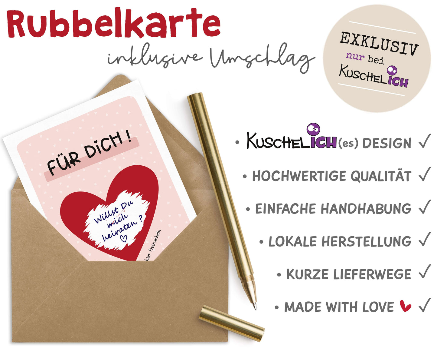 Rubbelkarte "Für Dich!" Qualitaet