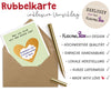 Rubbelkarte Glückslos Qualitaet
