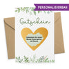 Rubbelkarte Gutschein Greenery online konfigurierbar