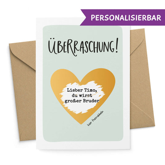 Rubbelkarte Überraschung personalisierbar