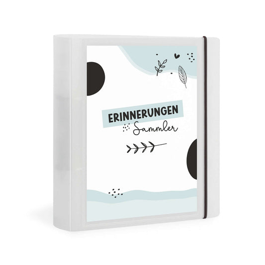 A5 Ordner mit Erinnerungen-Cover von vorne