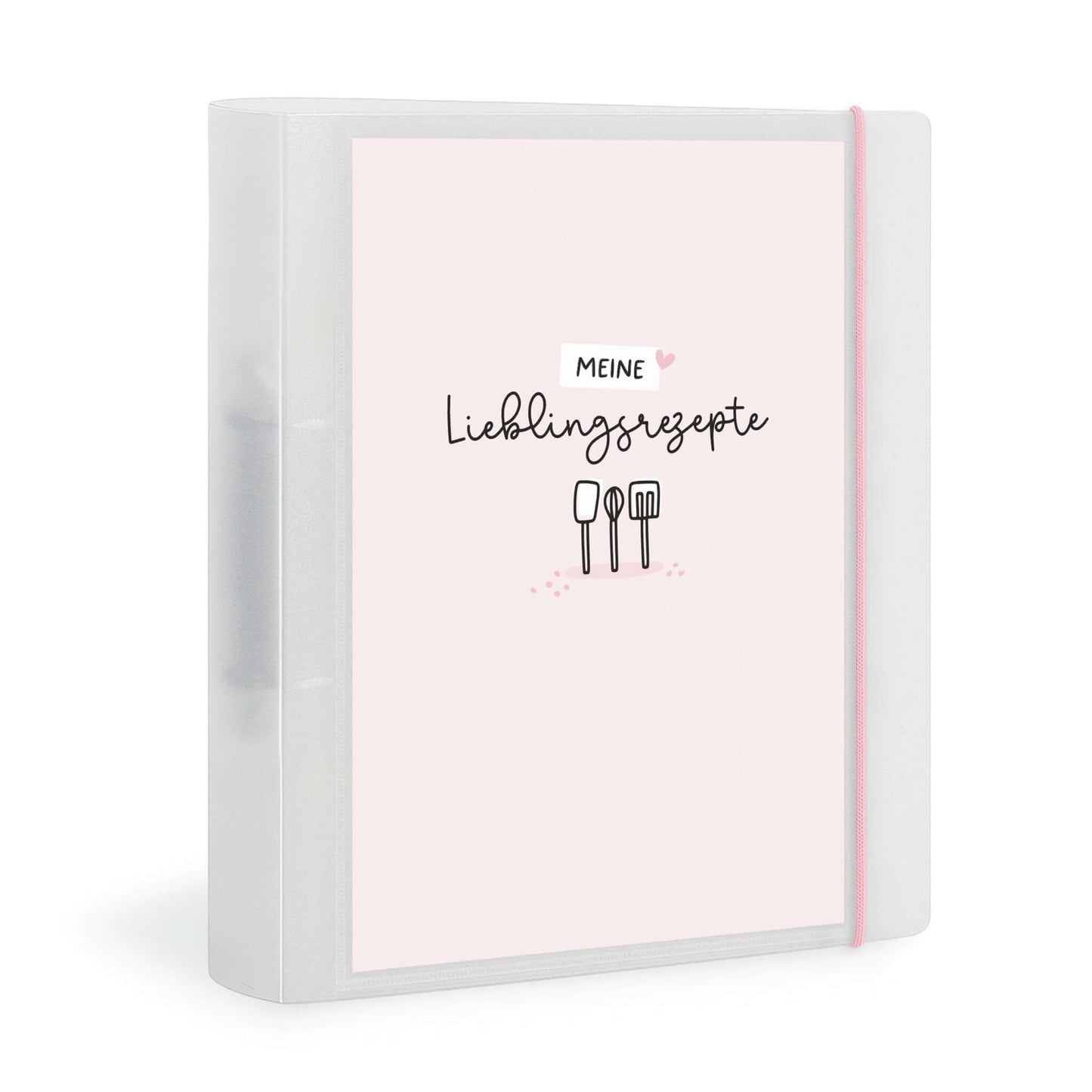 Vorderseite Flexibook A4 Design Meine Lieblingsrezepte Rosa