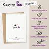 Nachhaltige Hundekarte von Kuschelich – Umweltfreundliche Klappkarte mit liebevollem Design.