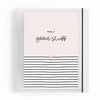 Frontansicht des DIN A5 Ordners „Good Stuff“ mit Herz-Design