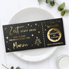 Personalisierter Rubbelgutschein Weihnachten – edle Folienkarte