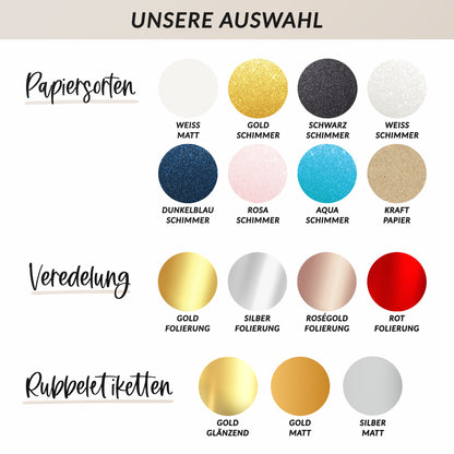 Personalisierter Rubbelgutschein Weihnachten – edle Folienkarte