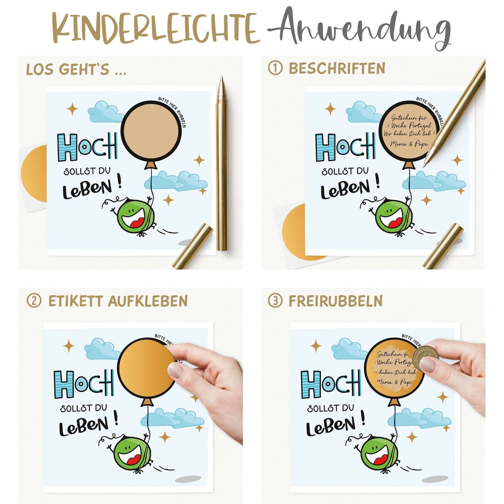 Schritt-für-Schritt-Anleitung zur Anwendung der Rubbelkarte