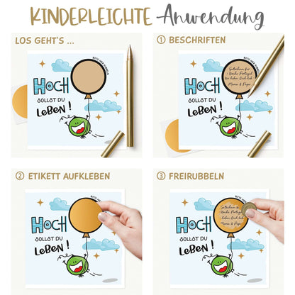 Schritt-für-Schritt-Anleitung zur Anwendung der Rubbelkarte