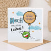 Rubbelkarte Hoch sollst du leben mit beschriftetem Ballon
