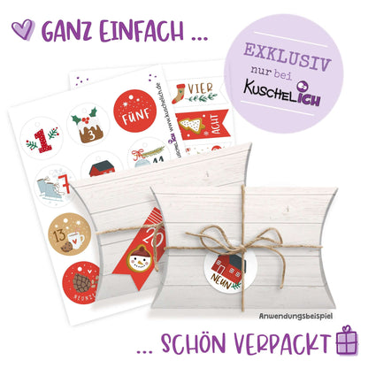 Bögen der Rot-Braun-Variante, schön verpackt als Geschenkidee