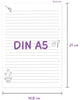 Rückseite Rezeptseiten zum selber ausfüllen im Format DIN A5