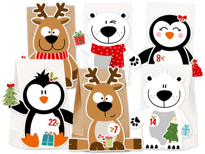 Adventskalender zum Befüllen "X-Mas-Friends"