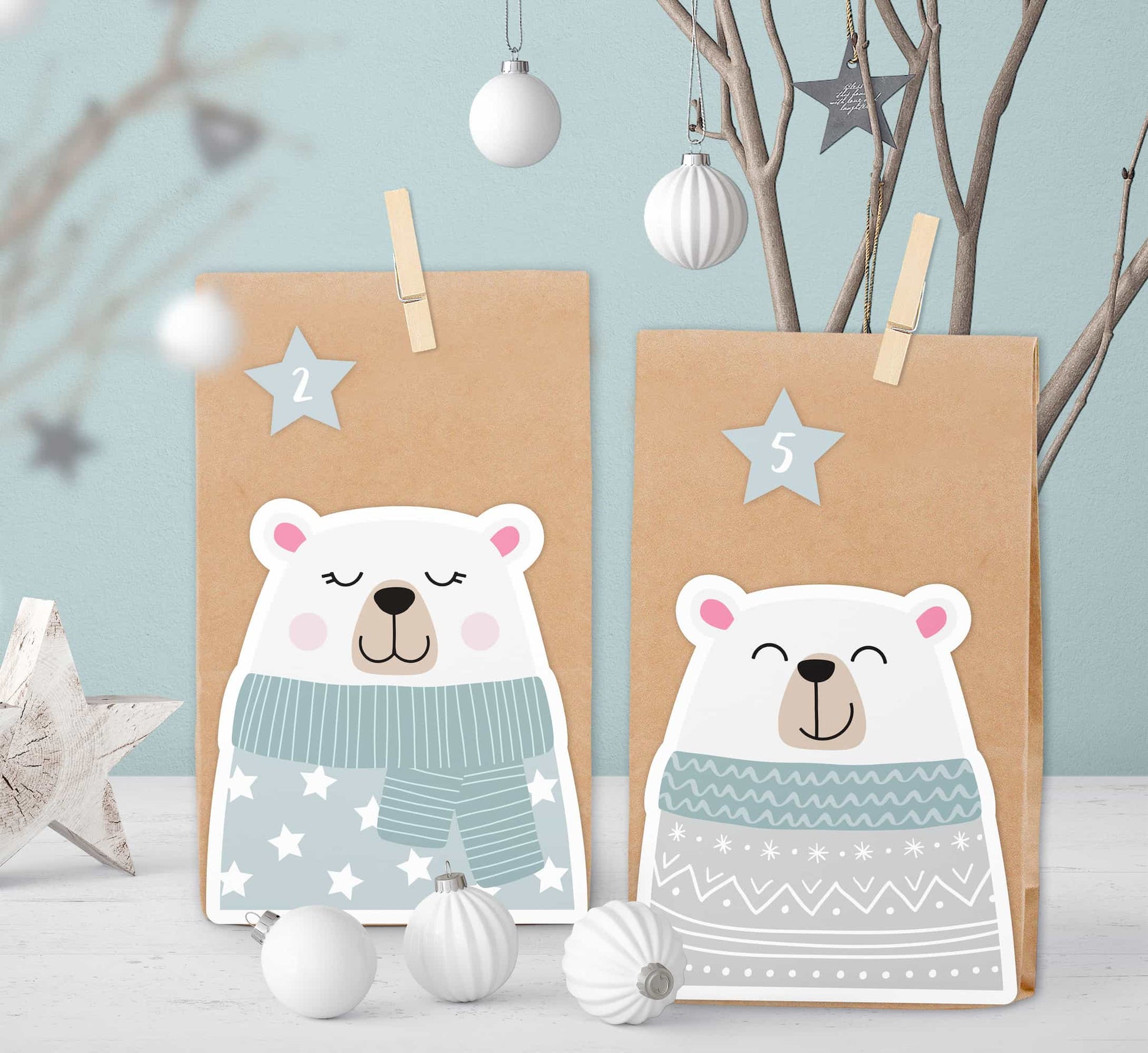 Adventskalender Polarbär Motiv 2