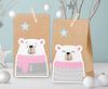Adventskalender Polarbär rosa Motiv 3