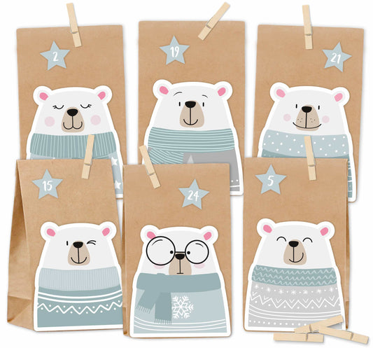Adventskalender Polarbär mint Startbild