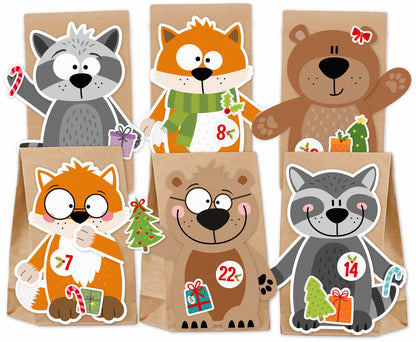 Adventskalender zum Befüllen "Woodland Friends"