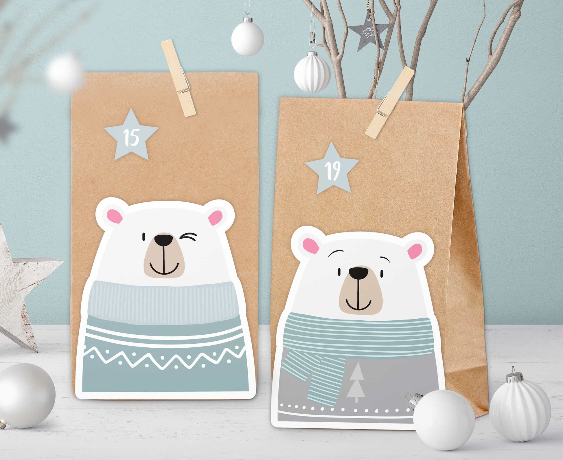 Adventskalender Polarbär Motiv 4