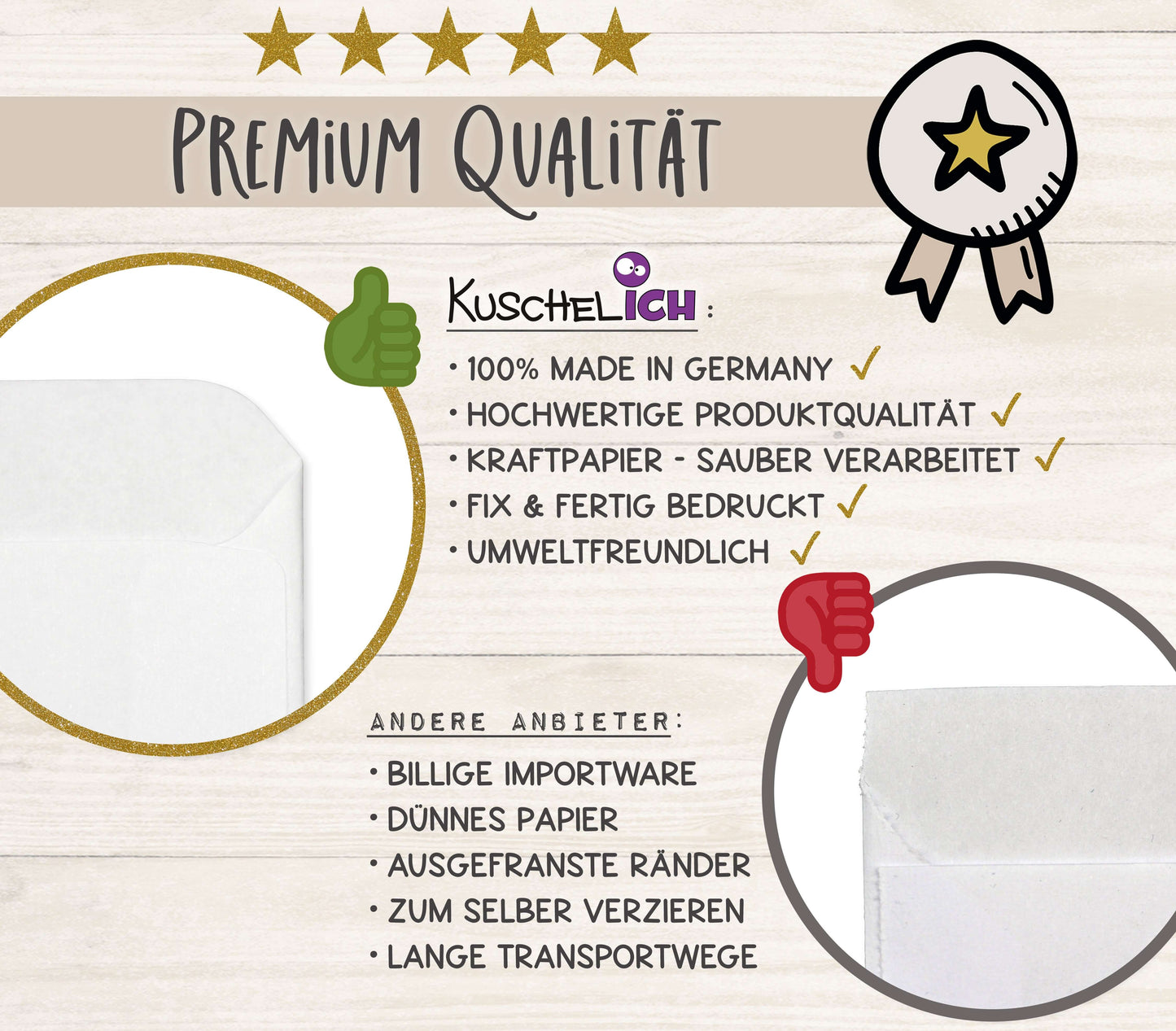 Freudentränen Taschentücher Hüllen "Für die Freudentränen" Qualität KuschelICH