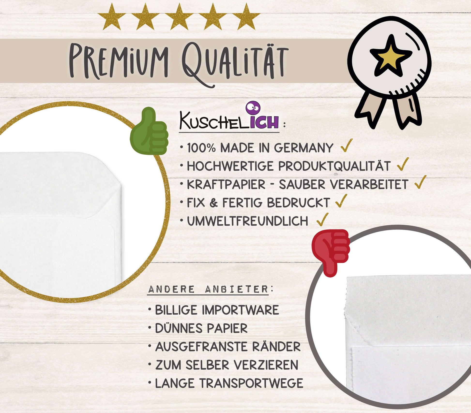 Freudentränen Taschentücher Hüllen "Für die Freudentränen" Qualität KuschelICH