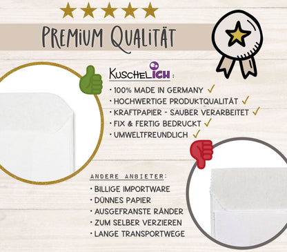 Freudentränen Taschentücher Hüllen "Für die Freudentränen" Qualität KuschelICH