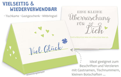 Geschenkschachtel für Gastgeschenk grün