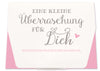 Geschenkschachtel für Gastgeschenk Hochzeit rosa Vorderseite