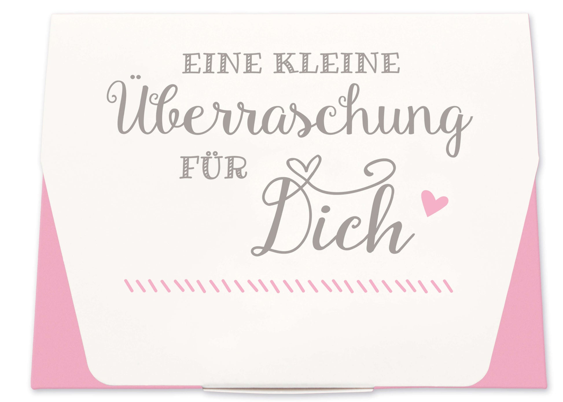 Geschenkschachtel für Gastgeschenk Hochzeit rosa Vorderseite