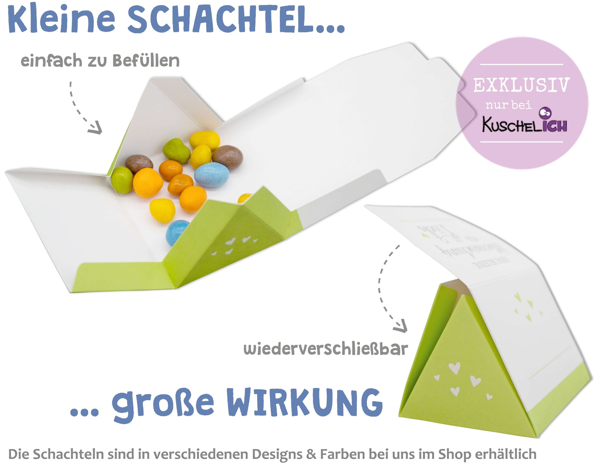 Geschenkschachtel für Gastgeschenk Hochzeit Anwendungsbeispiel