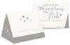 Geschenkschachtel für Gastgeschenk Hochzeit grau Vorderseite Rückseite