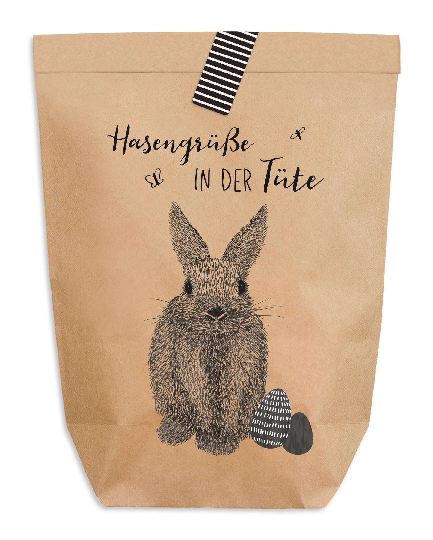 Ostertüte zum Befüllen "Hasengrüße in der Tüte"