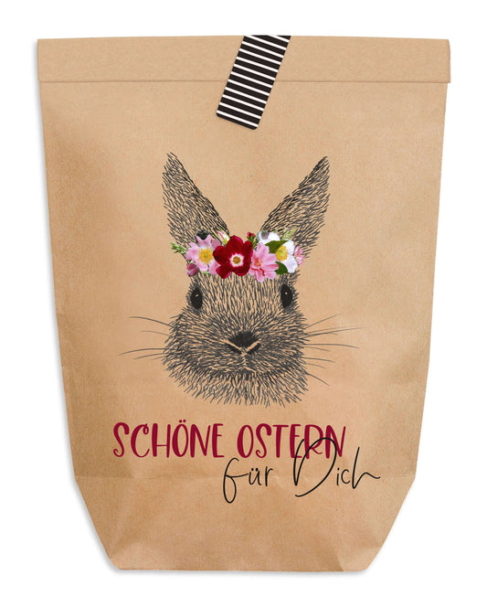 Ostertüte zum Befüllen "Schöne Ostern für Dich" Kraftpapier