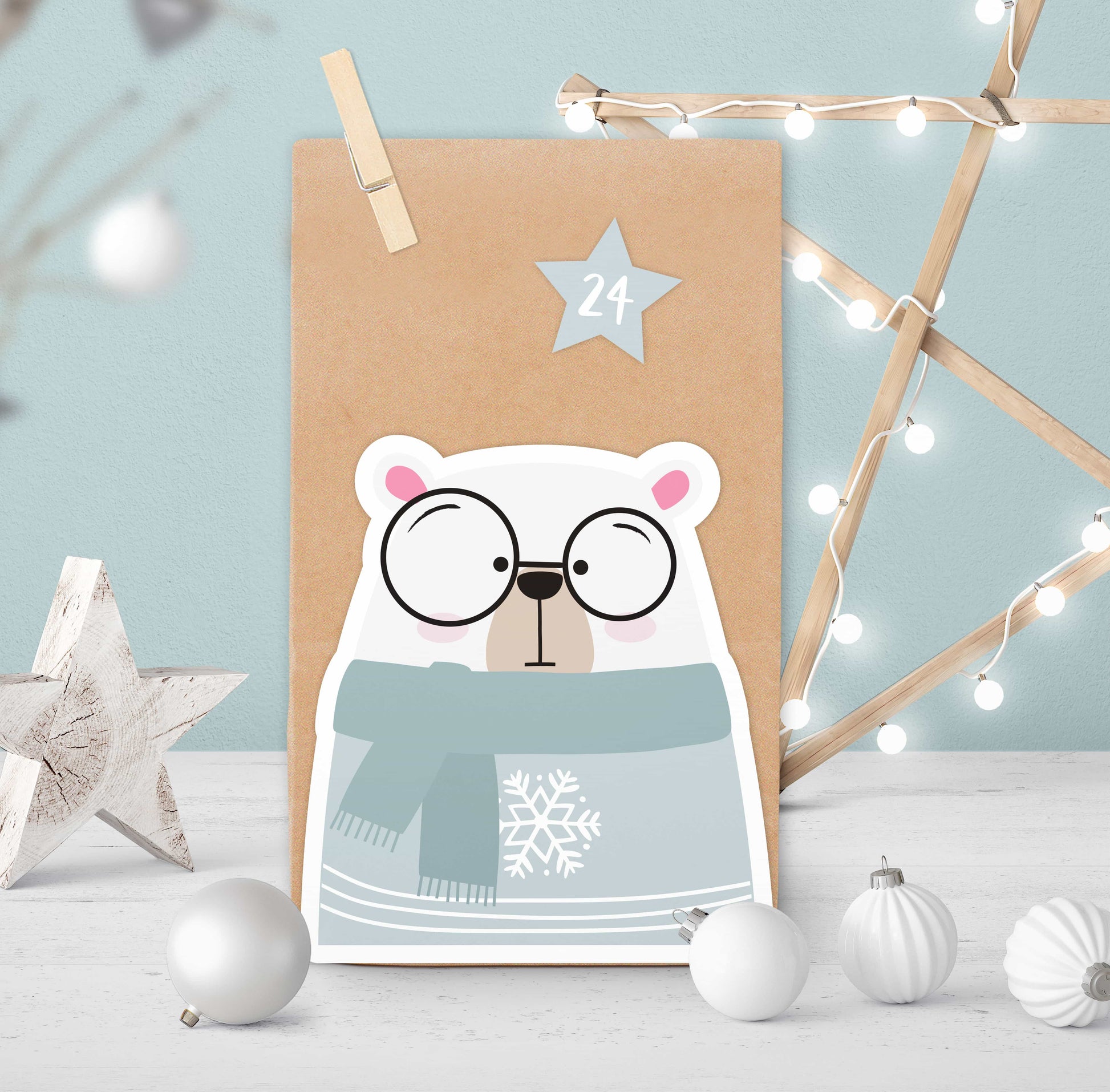 Adventskalender Polarbär Motiv 3