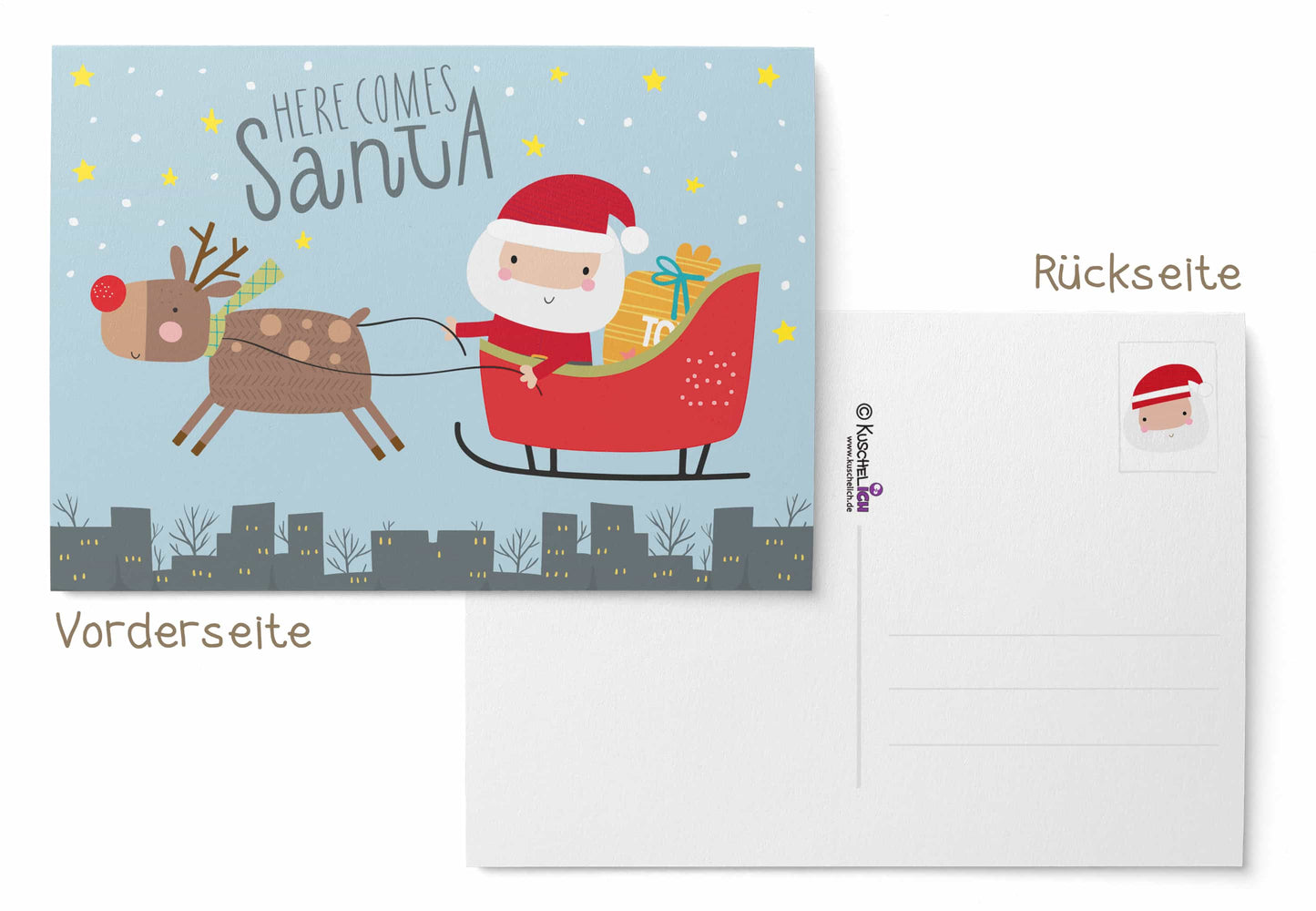 Weihnachtskarten Set "Barn"