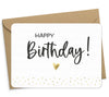 Karte "Happy Birthday" mit Briefumschlag Geburtstagskarte