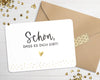 Karte "Schön, dass es Dich gibt!" mit Briefumschlag mit Herz