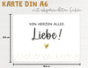 Karte "von Herzen alles Liebe!" mit Briefumschlag Maße DIN A6