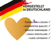 Rubbelaufkleber Herz gold Rubbeletiketten Made in Germany