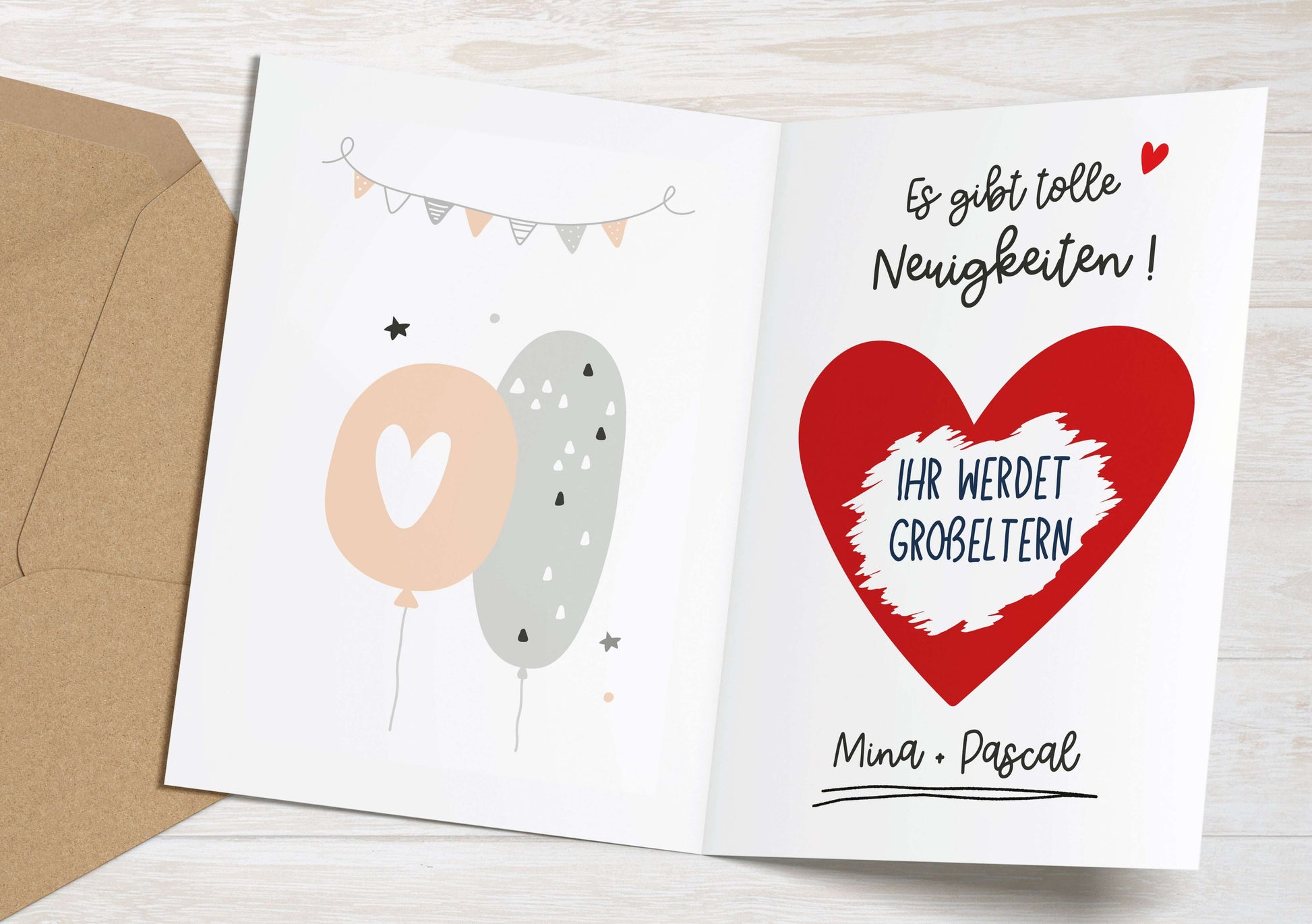 Rubbeletiketten zum Aufkleben Herz rot Rubbelaufklebe Beispiel DIY Rubbelkarte