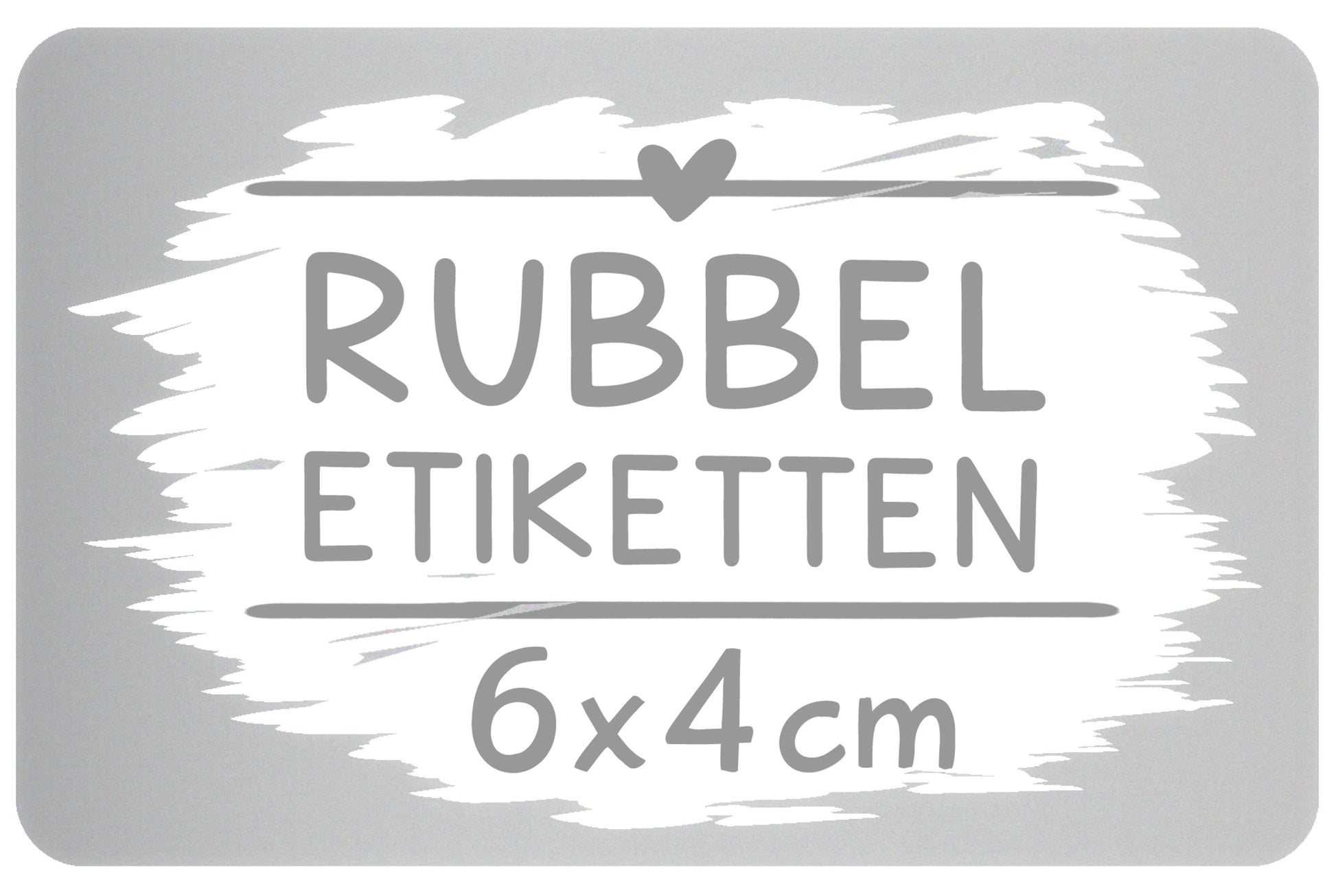 Rubbeletikett zum Aufkleben silber rechteckig Rubbelaufkleber Scratch Off Sticker