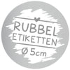 Rubbeletikett zum Aufkleben rund silber Rubbelaufkleber Kreis Scratch Off Sticker