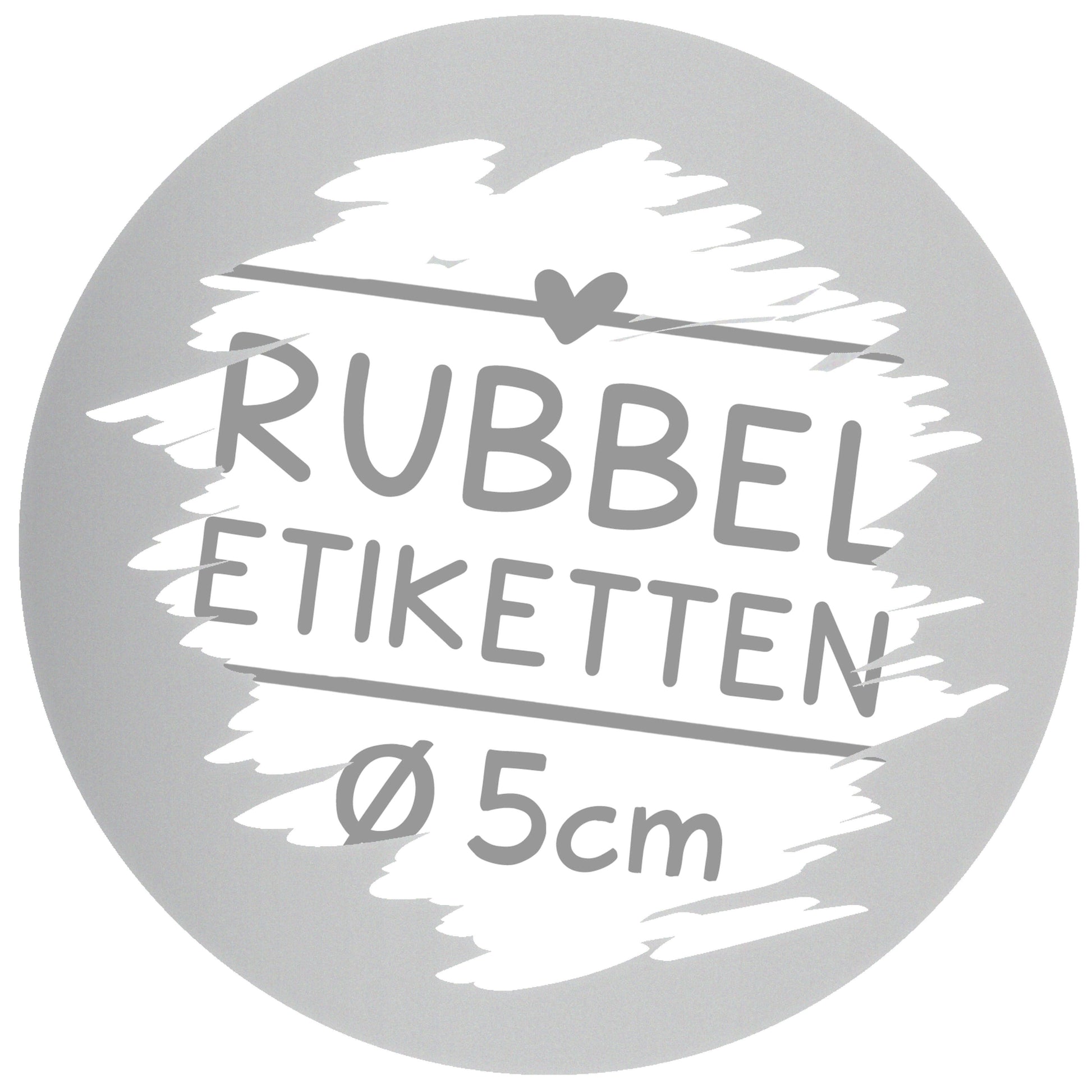 Rubbeletikett zum Aufkleben rund silber Rubbelaufkleber Kreis Scratch Off Sticker