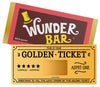 Rubbelkarte als Golden Ticket zum Selbstbeschriften mit Rubbelaufkleber