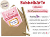 Rubbelkarte zum selber beschriften Qualitätsmerkmale