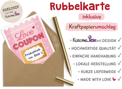 Rubbelkarte zum selber beschriften Qualitätsmerkmale
