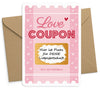 Rubbelkarte zum selber beschriften Gutschein Love Coupon